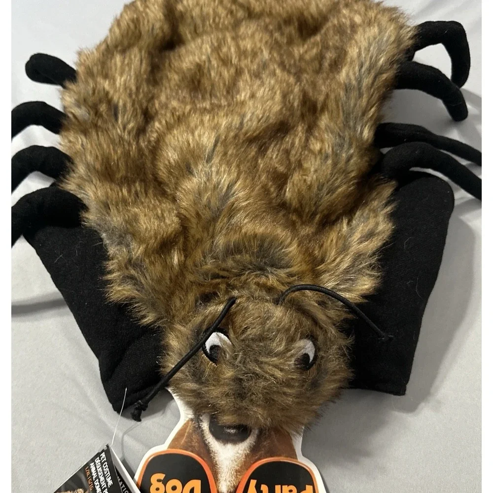 Halloween Dog Costume Spider with Soft Fur Size Large Extra Large! NWT